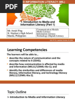 Introduction To MIL (Part 1) - Communication, Media, Information, and Technology Literacy