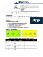 02 - (Redes de Computadoras II) - P48 - Capítulo # 2 - (Taller # 2 - Configuración de Router)