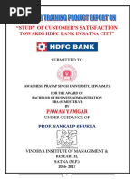 Desk Report On Hdfc Bank Repaired Credit Card Debit Card