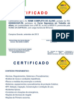 Modelo Certificado