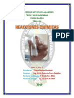 Quimica Inorganica (Qmc-104) Lab. Reacciones Quimicas