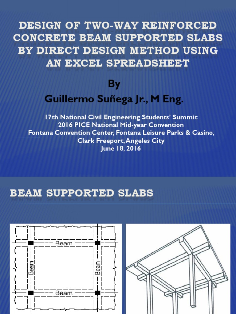 Two-Way Concrete Beam Slab Design Guide | PDF | Beam (Structure) | Column