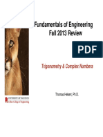 Fundamentals of Engineering Fundamentals of Engineering Fall 2013 Review