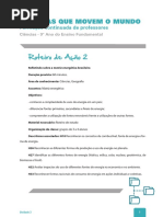 Energias Que Movem CIENCIAS 9Ano UNIDADE 3 Roteiro Acao