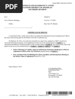 Detroit Chapter 9 Bankruptcy List of Creditors March 4, 2014