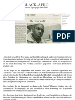 Schwarz-Black-Afro-Widerspiegelung eines Wortfeldes in Tagesspiegel (2004-2006) Alanna Lockward Master Thesis