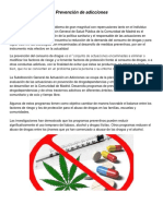 Prevención adicciones Madrid