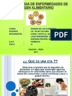 Epidemiologia de Enfermedades de Origen Alimentario