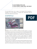 Formatos GIS más populares: Shapefile, bases de datos espaciales, CSV, DWG/DXF, GML, GPX, GeoJSON