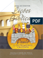 Manual Do Diretor - Roma - Paulo e Os Primeiros Cristãos - Escola Cristã de Férias - 2017