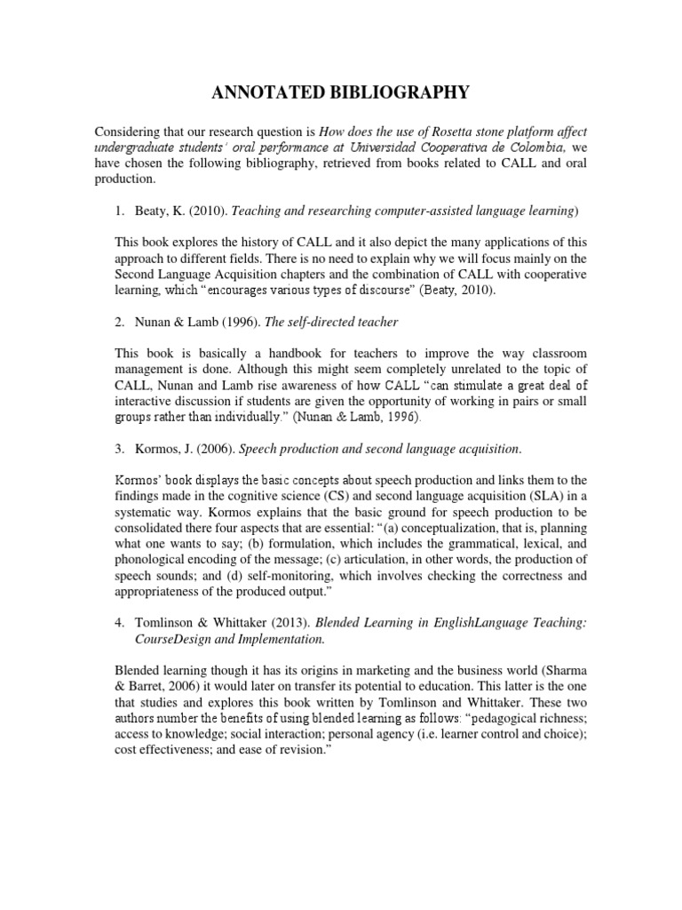 Annotated bibliography example mla image