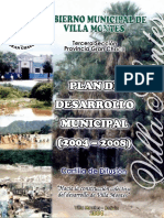 Desarrollo Municipal Villa Montes PDF