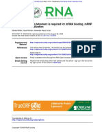 Formation of She2p Tetramers Is Required For MRNA Binding, MRNP Assembly, and Localization - 2009