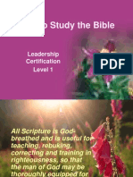 How To Study The Bible Version - lvl1