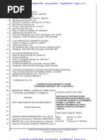 Motion For Stay - Prop 8 Litigation