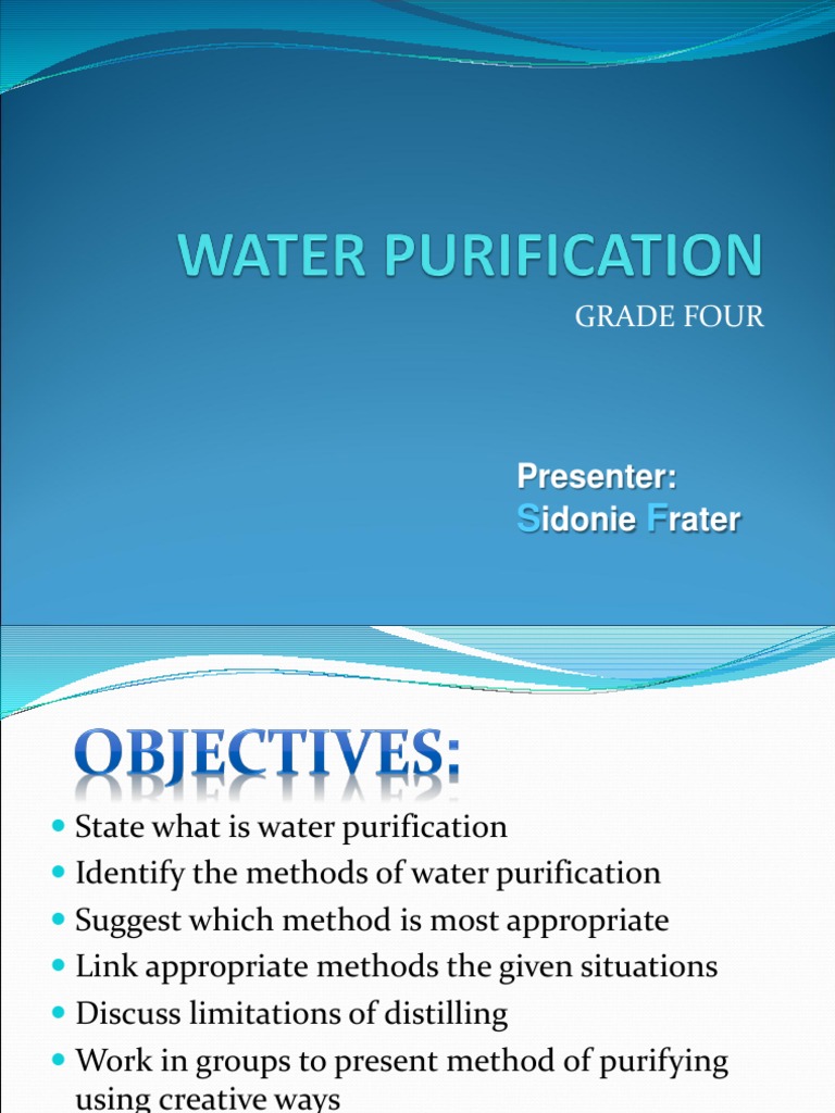 Water Purification Methods PDF Water Purification Boiling