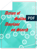 Study of Digestion of Starch by Salivary Amylase and Effect of PH and Temperature On It.