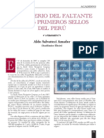 Aldo Salvatteci Amador - El Misterio Del Faltante en Los Primeros Sellos Del Perú (Academvs) PDF