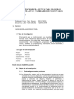 Industrialización de La Quinua Para Elaborar Harían de Quinua Cuyo Fin Será Producir Cupcakes