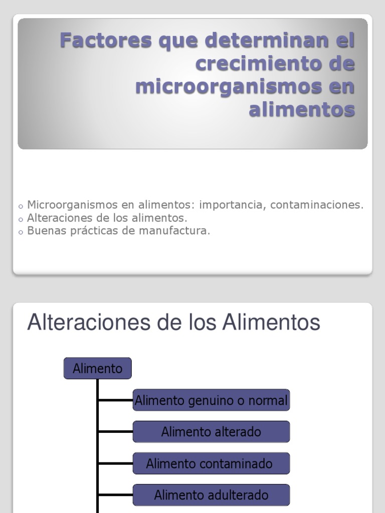 Alteraciones de Alimentos | PDF | Microorganismo | Alimentos