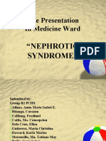 Case Presentation in Medicine Ward: "Nephrotic Syndrome"