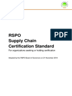 RSPO Supply Chain Certification Standard For Organizations Seeking or Ho...