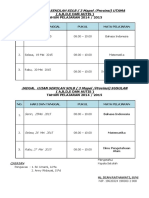 Jadual Ujian SDLB 2014-2015