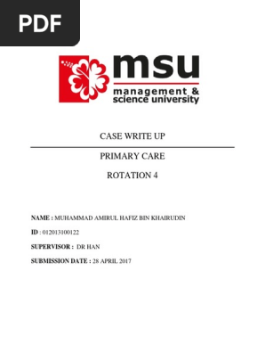 Case Write Up