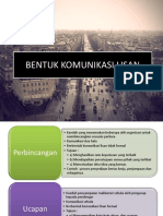 Bentuk Komunikasi Lisan