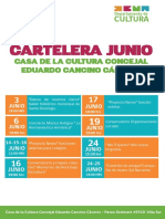 Cartelera Junio Afiche