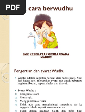 Tata Cara Wudhu Dan Tayamum Pdf