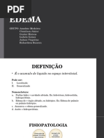 Semiologia e Fisiopatologia Do Edema