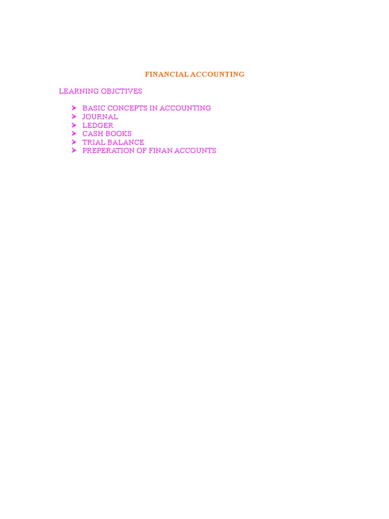 Basic Accounting Concepts and Practices | PDF | Debits And Credits ...