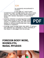 Foreign Bodies in the Nose