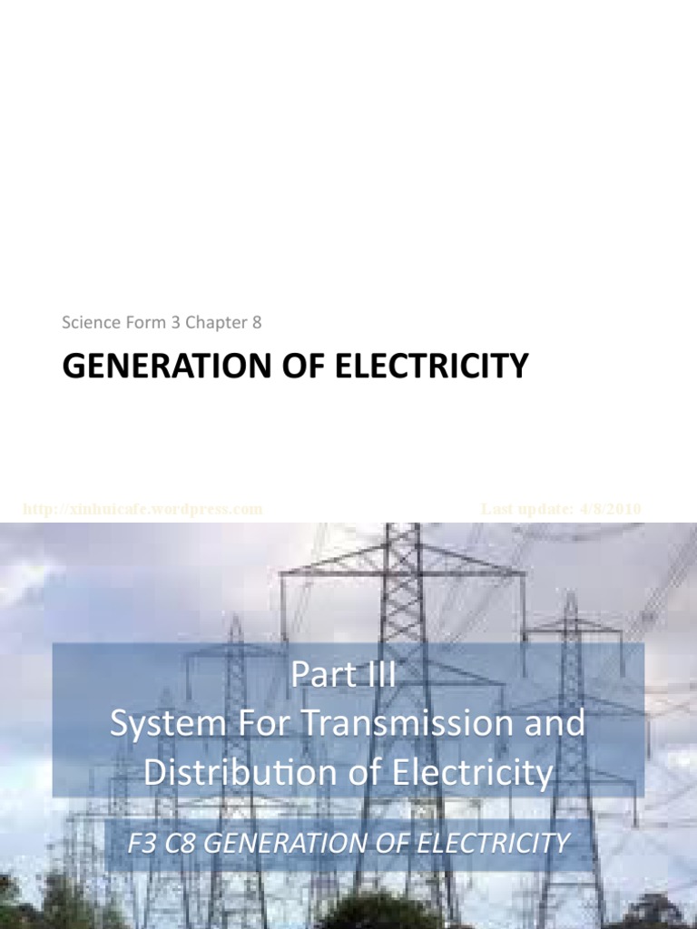 Electricity Transmission and Distribution Overview | PDF | Electric ...