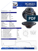 Subwoofer Venetty DC18123C