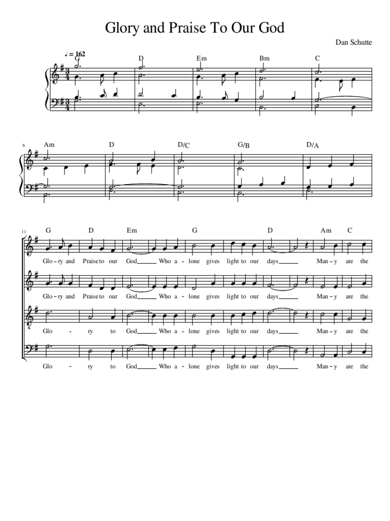 Glory and Praise to Our God Lyrics | PDF | Religion And Belief