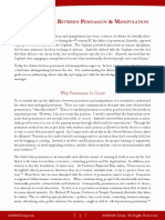 Persuasion Vs Manipulation PDF