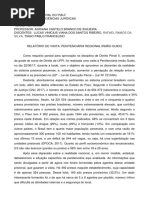 Relatório Da Visita Ao Presídio Irmão Guido