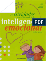 Actividades para El Desarrollo de La Inteligencia Emocional en Ninos