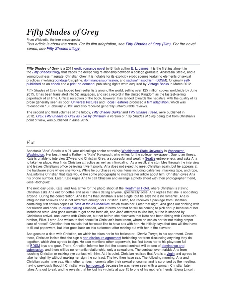 Fifty Shades PDF Fifty Shades Of Grey Sex