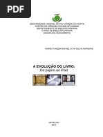 Monografia sobre a evolução e o livro. 