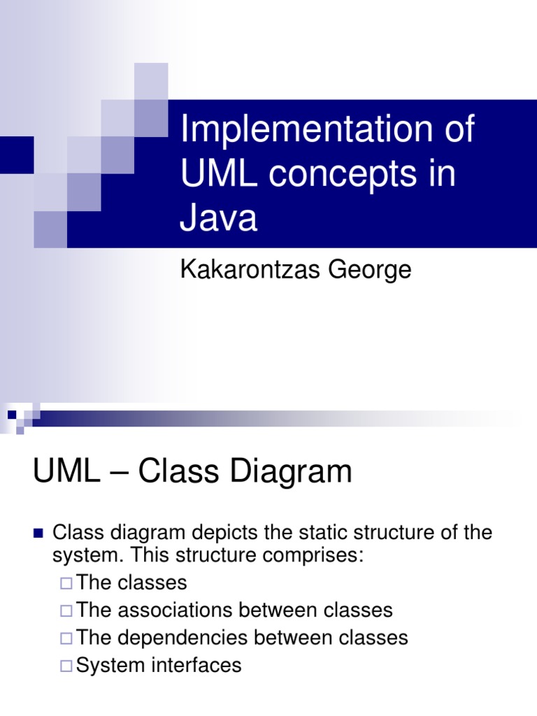 04 Implementation UML JAVA | PDF | Class (Computer Programming ...