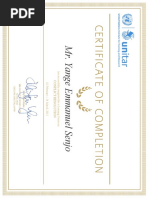 Conflict Resolution Certificate