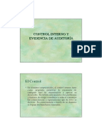 Control Interno y Evidencia