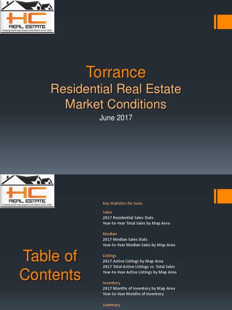 Torrance Real Estate Market Conditions June 2017 PDF Business