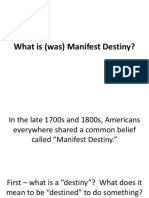 manifest destiny intro