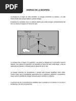Energía en La Biosfera