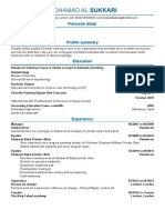 Mohamad Al Sukkari CV