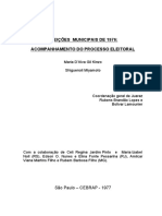 Eleições municipais de 1976 acompanhamento do processo eleitoral (1977)